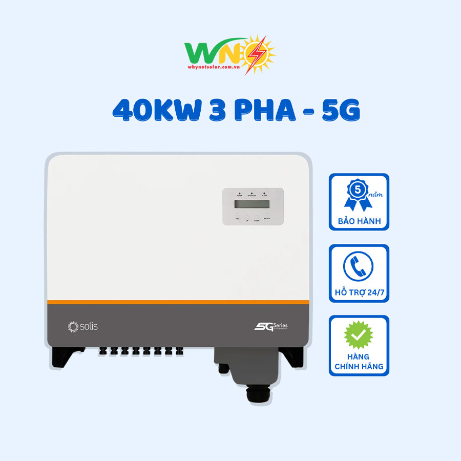 Inverter Solis 40KW 3 pha - 5G