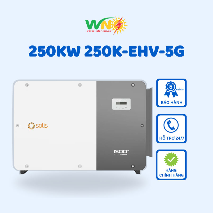 Inverter Solis 250KW 3 pha (250K-EHV-5G)