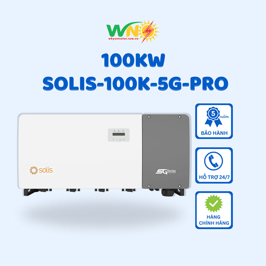 Inverter Solis 3 pha 100kW SOLIS-100K-5G-PRO