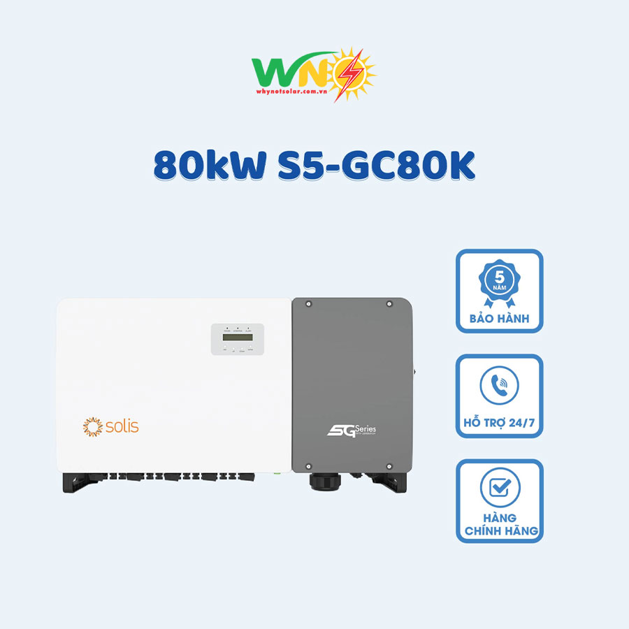 Inverter Solis 80KW S5-GC80K - Inverter Cao Nam