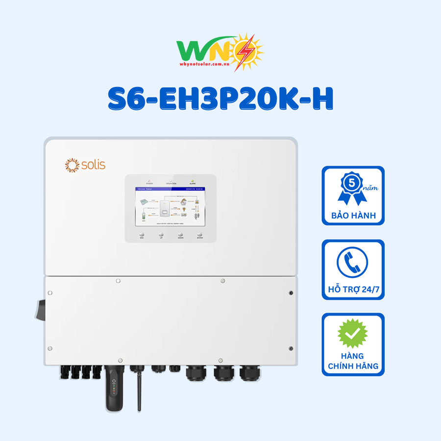 Inverter hybrid Solis S6-EH3P20K-H - Inverter Hybrid Cao Nam