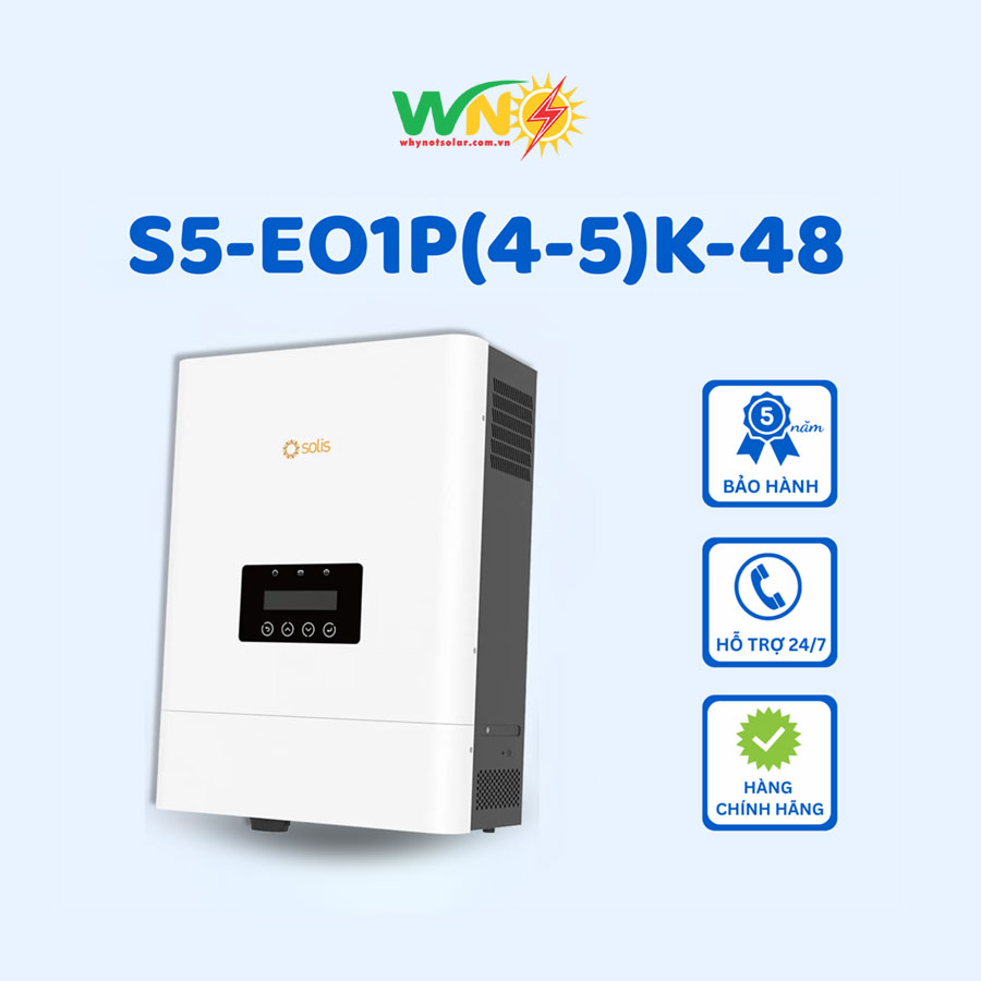 Inverter hybrid Solis S5-EO1P5K-48 - Inverter Hybrid Cao Nam