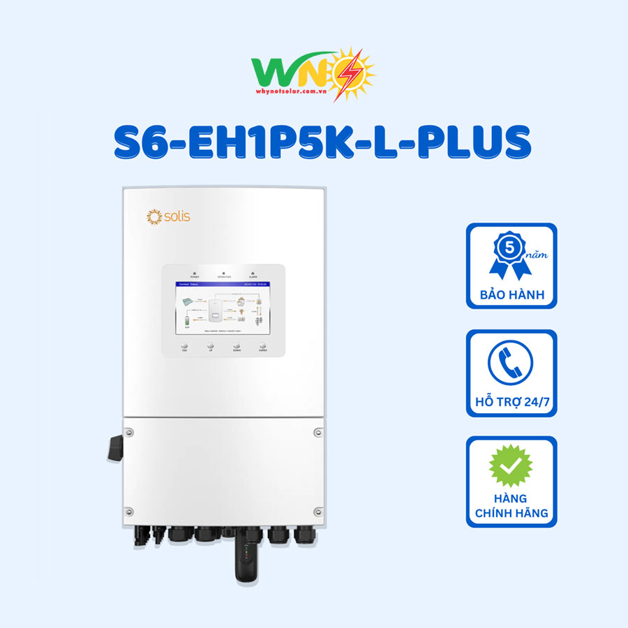 Inverter hybrid Solis S6-EH1P5K-L-PLUS - Inverter Hybrid Cao Nam