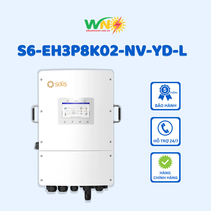 Inverter hybrid Solis S6-EH3P8K02-NV-YD-L - Inverter Hybrid