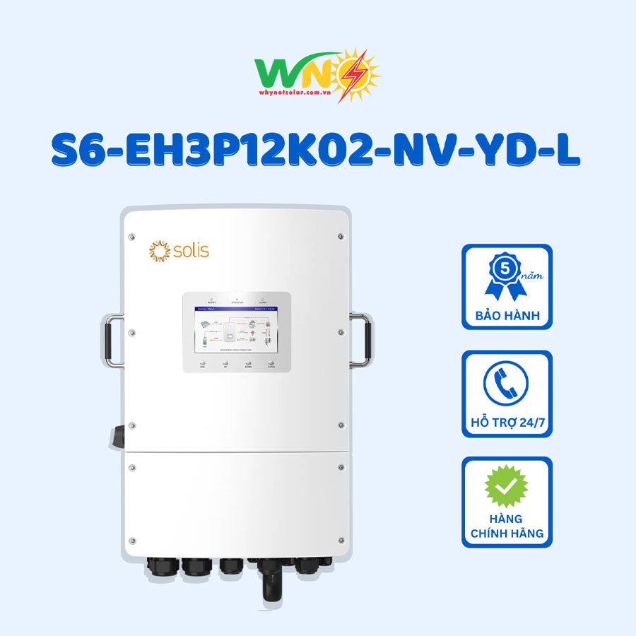 Inverter hybrid Solis S6-EH3P12K02-NV-YD-L - Inverter Hybrid