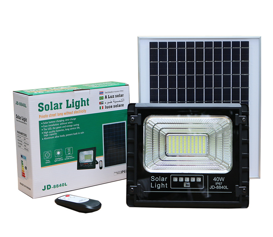 Đèn pha năng lượng mặt trời 40W - JD-8840L
