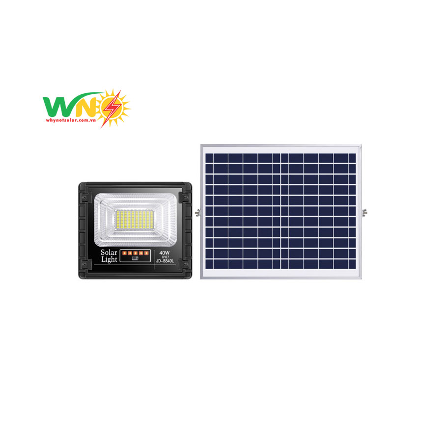 Đèn pha năng lượng mặt trời 40W - JD-8840L