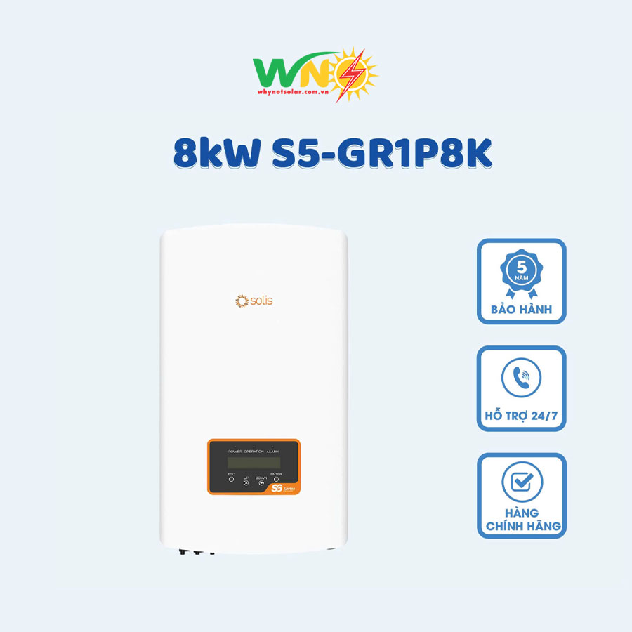 Inverter Solis 1 Pha 8KW S5-GR1P8K - Inverter 8KW
