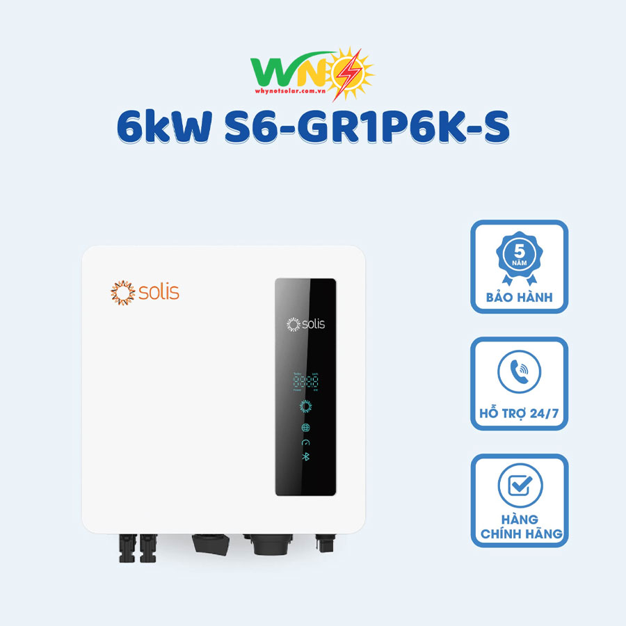 Inverter Solis 6kW S6-GR1P6K-S - Inverter 6KW