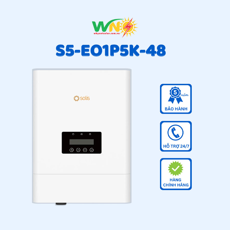 Inverter độc lập Solis S5-EO1P5K-48 - Inverter 1 pha 5KW