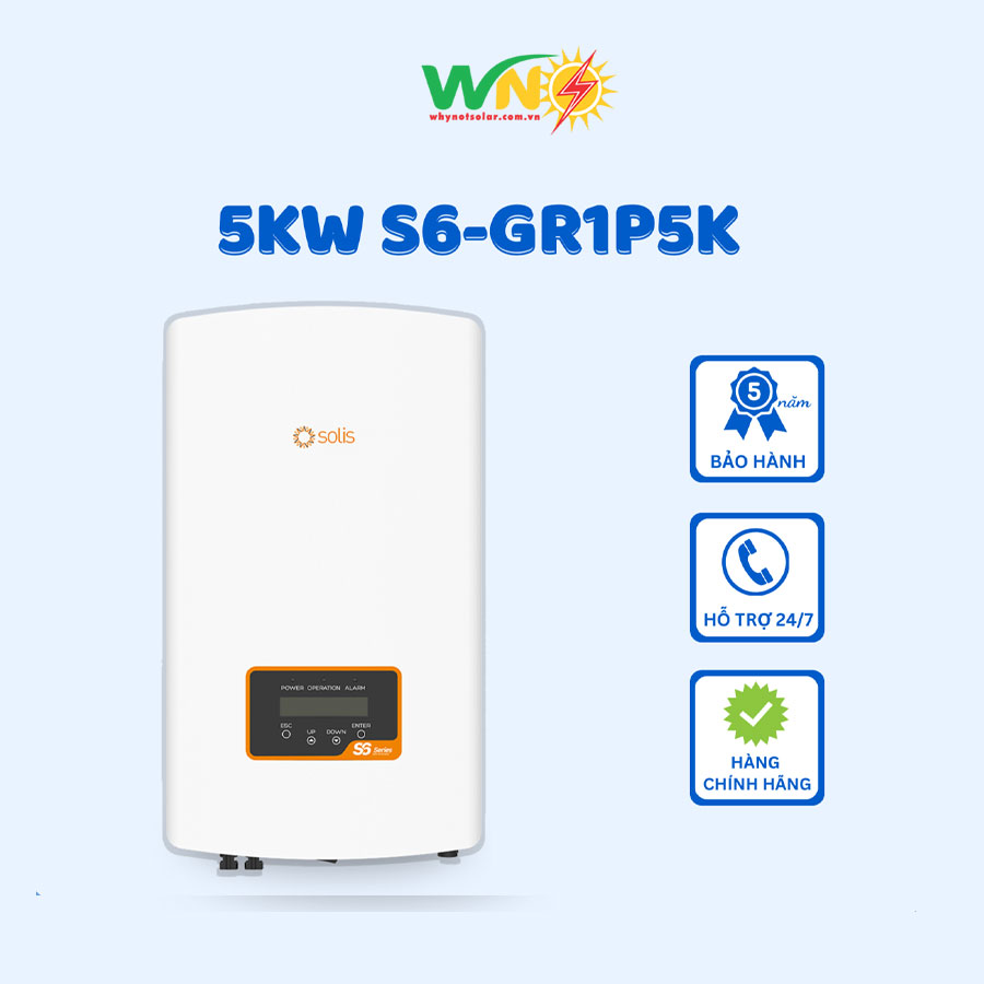 Inverter Solis 5kW S6-GR1P5K - Inverter 5KW