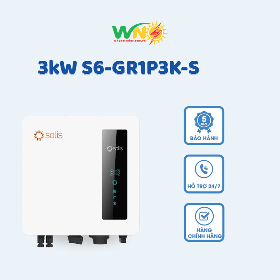 Inverter Solis 3kW S6-GR1P3K-S - Inverter 3KW
