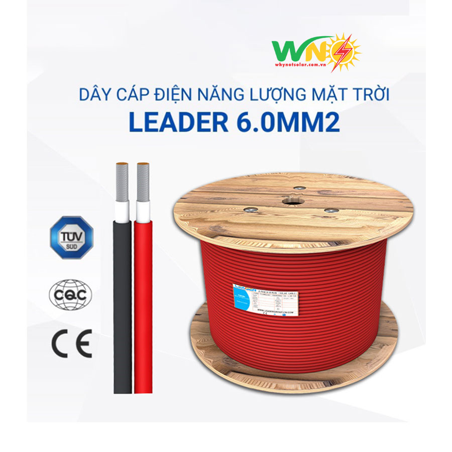 Dây cáp DC Solar Leader 6.0 (6mm2)